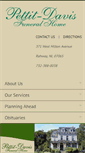 Mobile Screenshot of pettitdavisfuneralhome.com