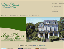 Tablet Screenshot of pettitdavisfuneralhome.com